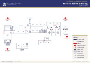 St Flannan’s College school map 2026-27: Historic School Building, first floor