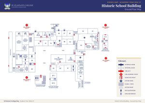 St Flannan’s College school map 2026-27: Historic School Building, ground floor