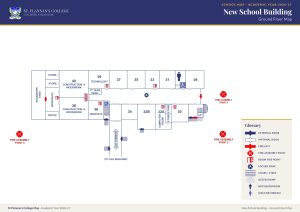 St Flannan’s College school map 2026-27: New School Building, ground floor